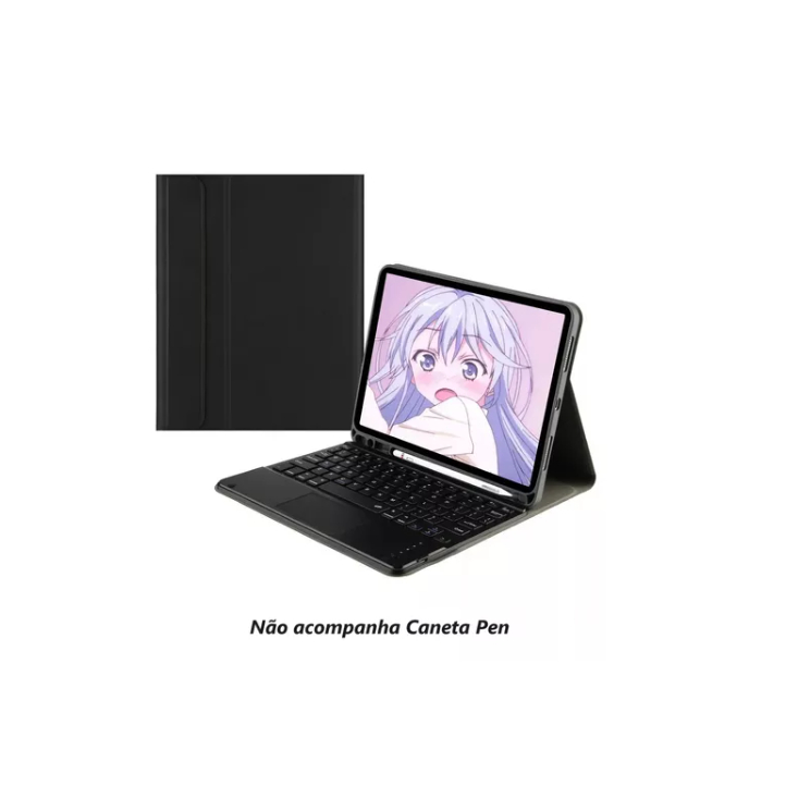 Capa Case Teclado Touchpad Com Slot Para Caneta Compatível iPad 7/8/9 A2197  A2270 A2602 Tela 10.2 Polegadas em Oferta na Shopee