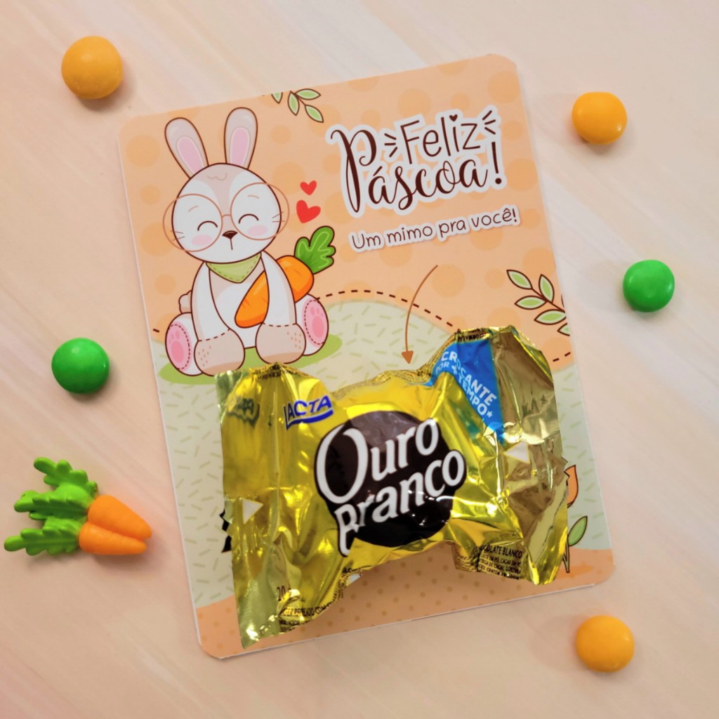 Cartão de Páscoa Lembrancinhas
