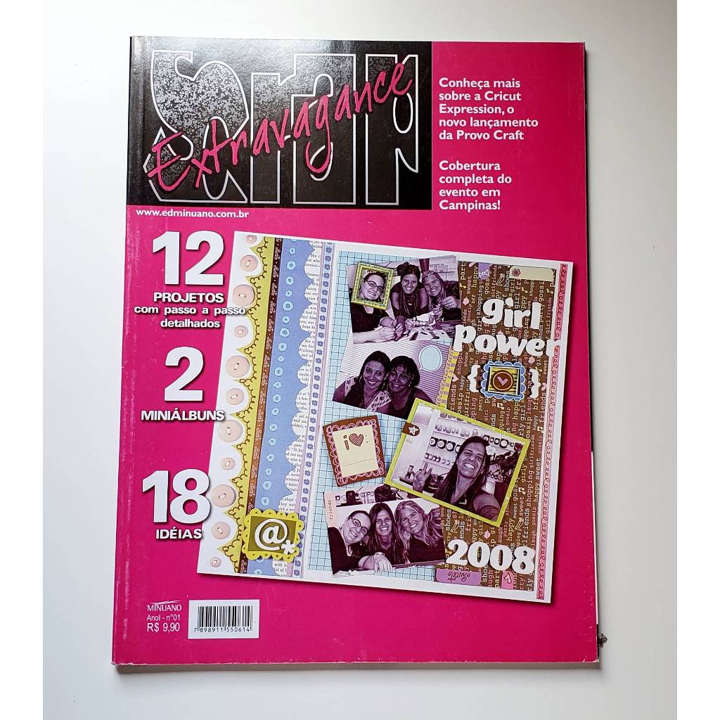 Revista Scrap Extravagance 1 12 Projetos 2 Mini álbuns 18 Idéias