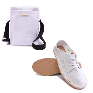 Kit Sapatilha Sneaker Unissex e Bolsa Shoulder Bag em Oferta na Shopee