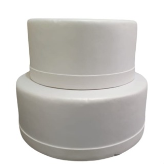 Bolo Fake Branco (Cenográfico) Ideal Para Decorar 02 Andares Para Festas em Oferta na Shopee