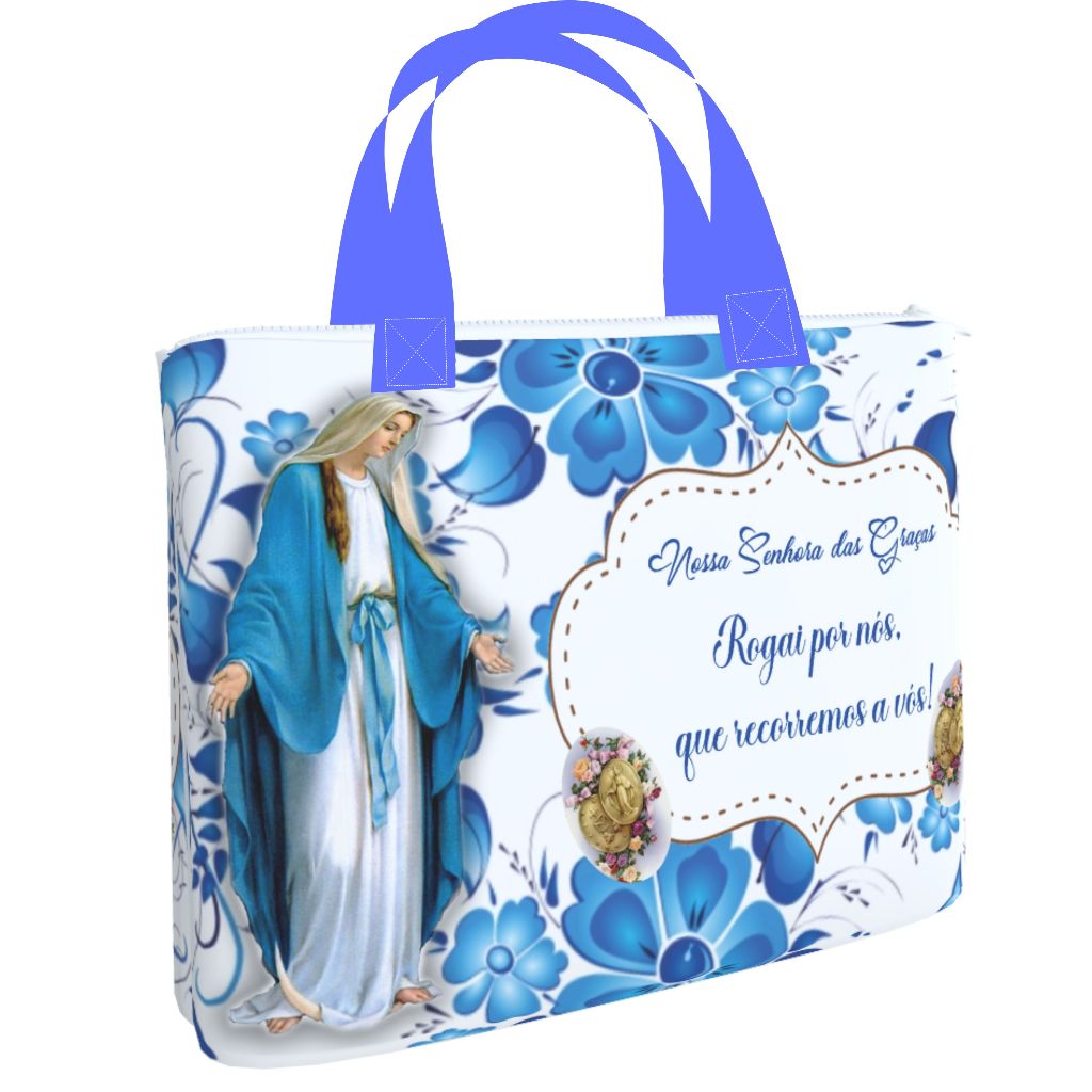 Bolsa Sacola Pasta Ecobag 45x35_Nossa Senhora das Graças md05 em Oferta na Shopee