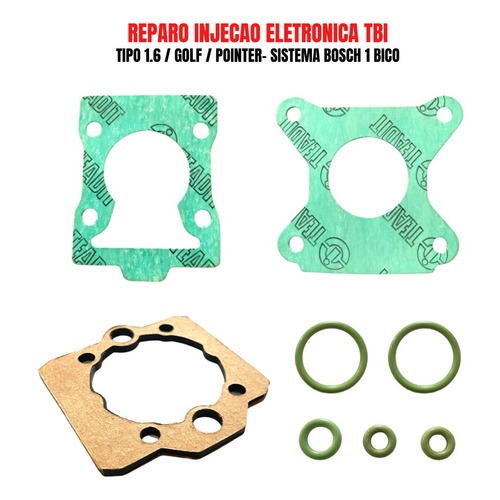 Kit Reparo Injeção Eletronica Tbi Fiat Tipo 1.6 Ie 1 Bico