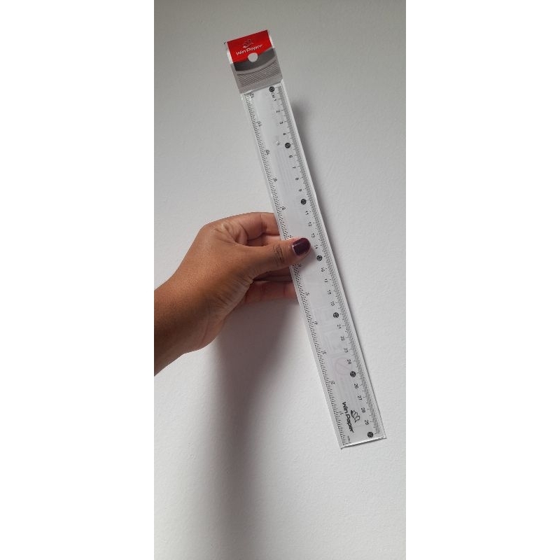 Régua 30 cm Trasparente