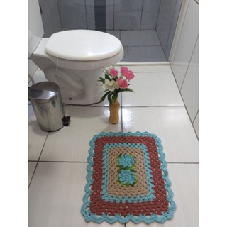 tapete em crochê em Oferta na Shopee