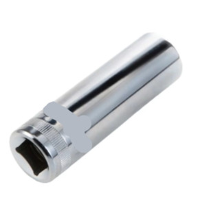 Soquete Longo Cr-V Encaixe de 1/4 Pol - Sextavado em Oferta na Shopee