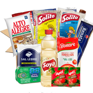 Cesta Básica Simples Completa 10 Itens Doação Envio Imediato em Oferta na Shopee