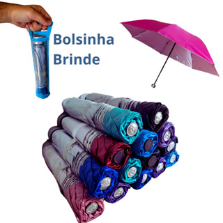 Guarda Chuva Sombrinha Reforçada com Bolsa com Proteção Solar Dupla Face