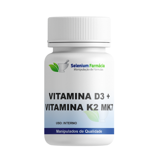 Vitamina D3 10.000ui + Vitamina K2 Mk7 200mcg 120 Cápsulas