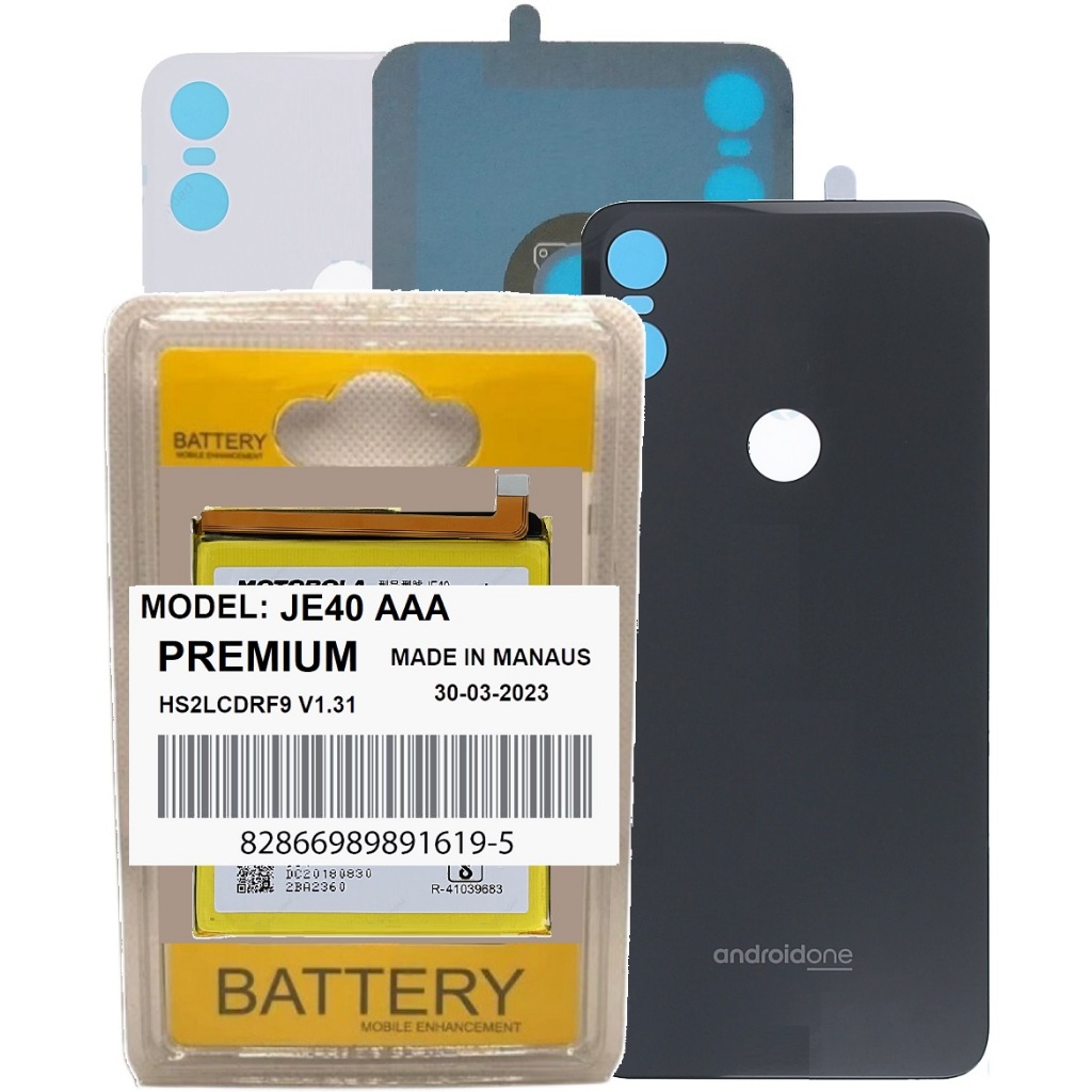 Kit Tampa Traseira + Battria Compatível Com Moto One Xt1941 + 100% Vidro + 0rigna! Com Logo! em Oferta na Shopee