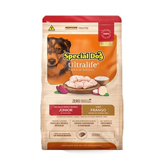Ração Cães Special dog Ultralife Junior Raças Médias/Grande Frango e Arroz - 15kg em Oferta na Shopee