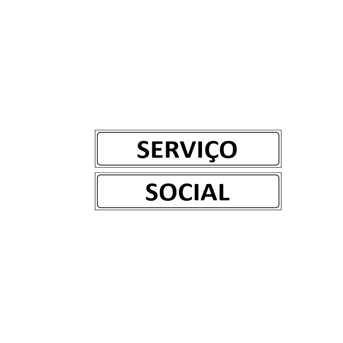 Kit 02 Placas Sinalização para Elevador Social e Elevador Serviço 25x05cm