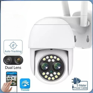 Nova-Câmera De Segurança Com Lente Dupla LED 2Mp (FULL HD) -  Zoom 6X Acompanha Automaticamente Auto Tracking Primicias Hq