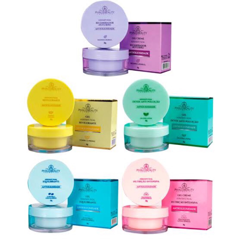 Gel Creme Hidratante Antioleosidade Phallebeauty