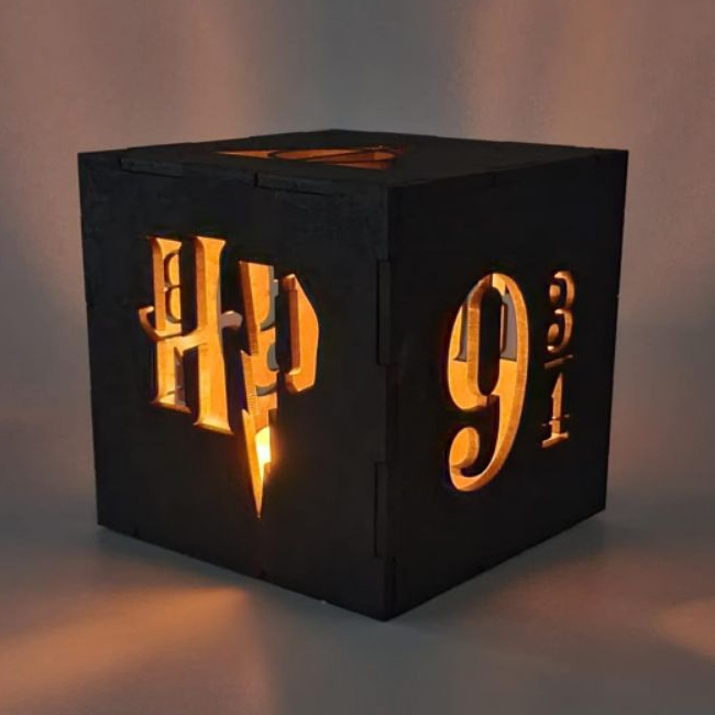 Luminária lembrancinha ou centro de mesa em MDF Harry Potter