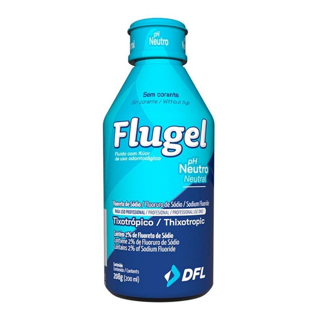 Flúor Em Gel Flugel Menta Neutro 200 Ml