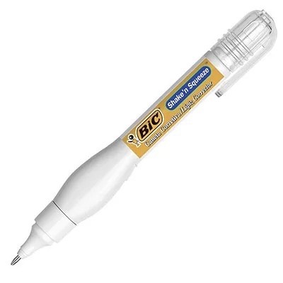 Caneta Corretiva BIC Shaken Squeeze BIC, Corretivo Líquido 8ml