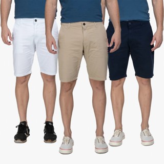Bermuda Social Masculina Lisa Short Sarja Brim Esporte Fino