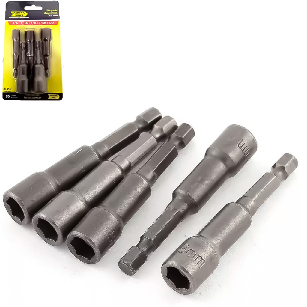 Kit Jogo Bits Soquete Magnético Parafusadeira 5/16pol. Ponteira Para Furadeira Parafusadeira em Oferta na Shopee