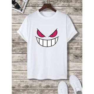 Camiseta Anime Pokémon Gengar Camisa Masculina Blusa Feminina Algodão