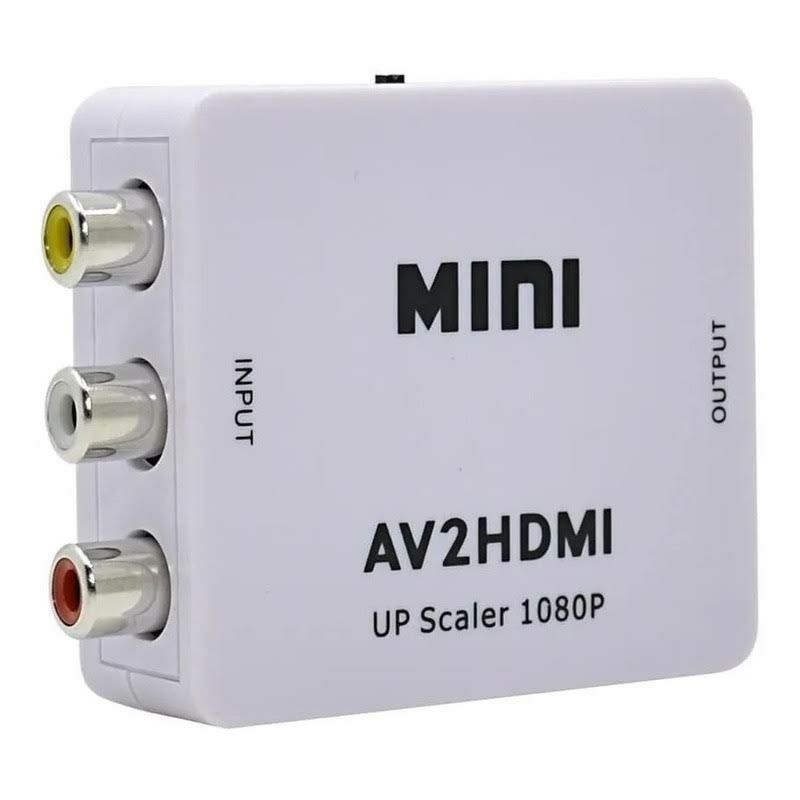 Conversor AV Rca para HDMI com áudio AV2 HDMI