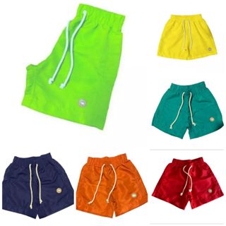Short Bermuda Neon Infantil Tactel Menino Moda Praia Verão com cordão ajustável Tamanho 02 ao 10