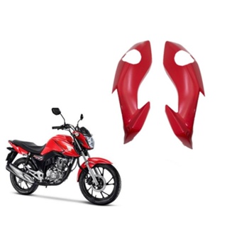 Par Carenagem Lateral Farol Bananinha Fan Start 160 2022 Vermelho em Oferta na Shopee