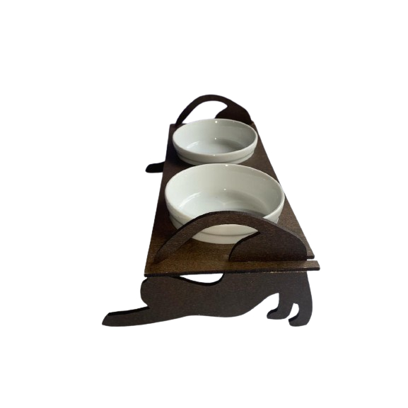 Comedouro Gato Porcelana Pet