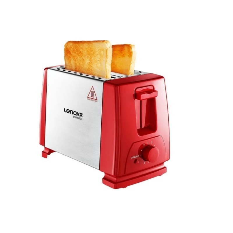 Torradeira Inox Red Fast Vermelha Lenoxx (110V)