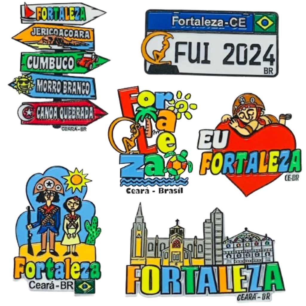 Ímãs de Geladeira Emborrachados Fortaleza