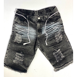 Bermuda Masculina Jeans Rasgado
