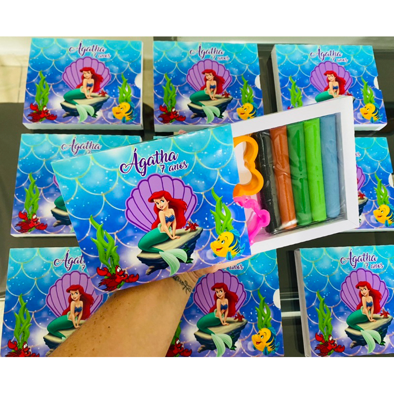 15 Kits Personalizados Massinha + molde (TODOS OS TEMAS) em Oferta na Shopee