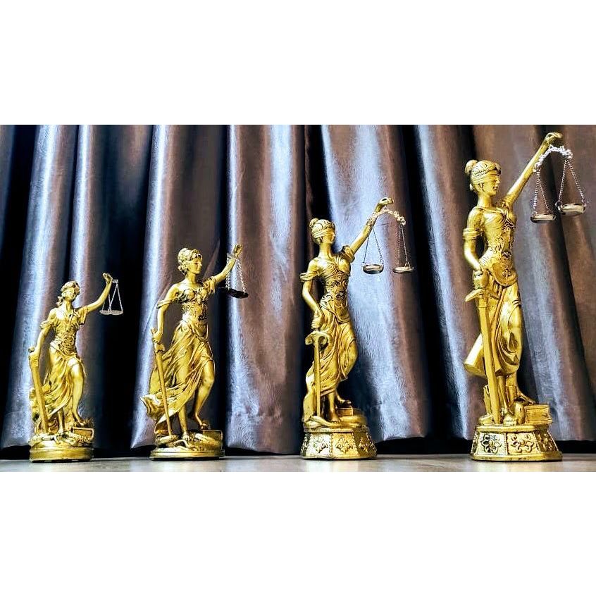 Estátua Dama Deusa Da Justiça Têmis 50cm Símbolo Do Direito