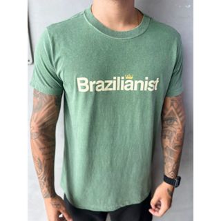 Camisa Masculina Multimarcas Stone Regular Premium 100% Algodão Fio 30.1 Perfumadas