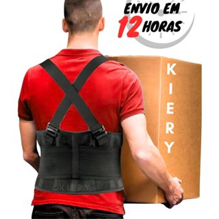 Cinta Lombar Colete Epi Faixa Ergonomica Corretor De Postura Proteção Coluna Carregar Peso Dor Nas Costas