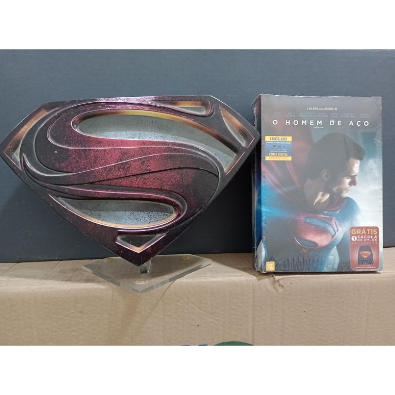 LATA+DVD O HOMEM DE AÇO (MAN OF STEEL)/ SUPERMAN (ORIGINAIS)