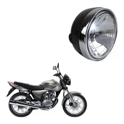 Farol Completo Titan 150 Ks//es//esd//sport Aro Cromado em Oferta na Shopee