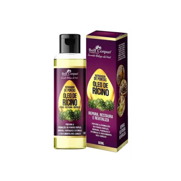 Kit 06 Óleo Reparador De Pontas Rícino 60ml Bell Corpus em Oferta na Shopee