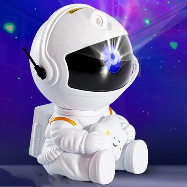 Imagem Quarto Decoração De Luzes Astronauta Projetor Estrelado Galaxy Estrelas Luz Noturna Lâmpada