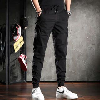 Calças Jeans Sarja Preto Masculina Jogger Punho Elastico VINHO CLARO ESCURO MEDIO AZUL CHUMBO MARROM CARAMERO CAQUI BEGE VERDE PRETO