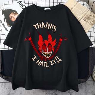 Camiseta Hazbin Hotel Alastor Thanks I Hate It Aesthetic Unissex