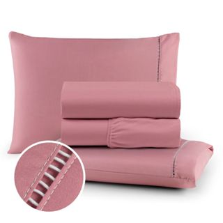 Roupa de Cama Lençol Micropercal 400 Fios Cama Solteiro Casal Queen King em Oferta na Shopee