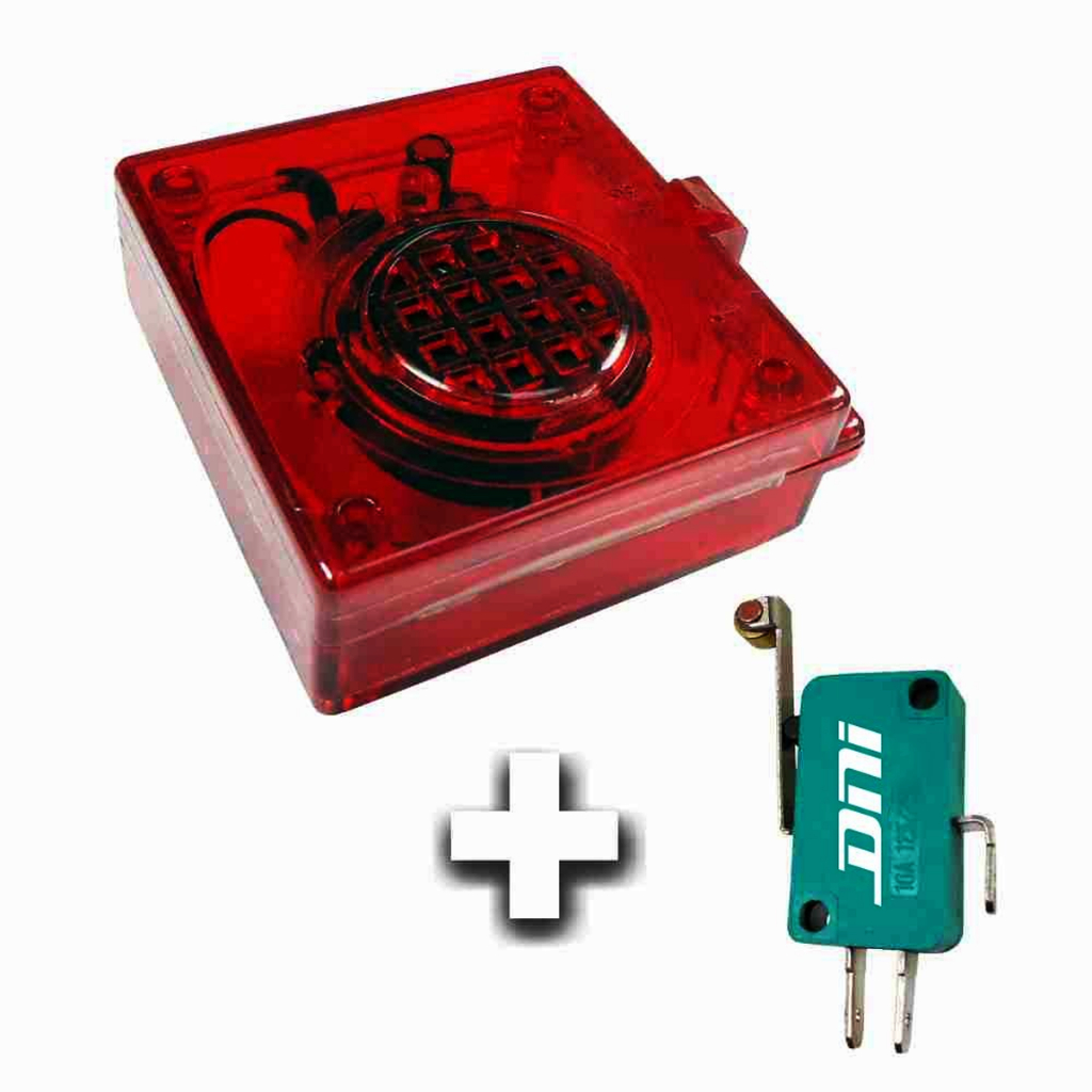 SINALIZADOR SONORO VISUAL CAMINHÕES BASCULANTES KIT 12V 24V em Oferta na Shopee