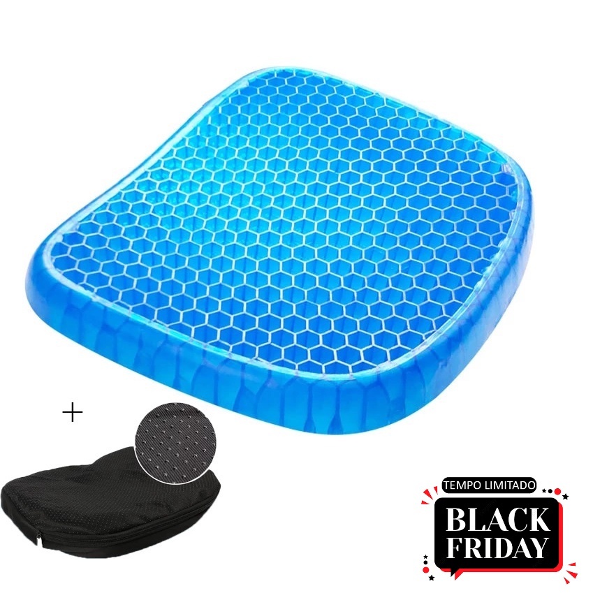 Assento Almofada Gel Silicone Ortopédico em Oferta na Shopee