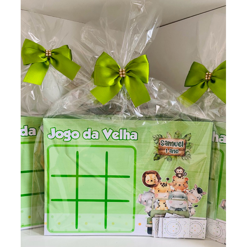 Kit Jogo Da Velha - 10 Lembrancinhas Personalizada - Lembrancinha Personalizada - Personalizados de Festa