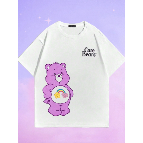 Camiseta Casual Unissex Ursinhos Carinhosos Blusa Oversized Colorida Estampado Aesthetic Care Bears
