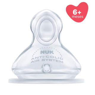 Bico Ortodôntico Mamadeira Nuk First Choice Advanced Silicone Válvula Air System  Tamanho…