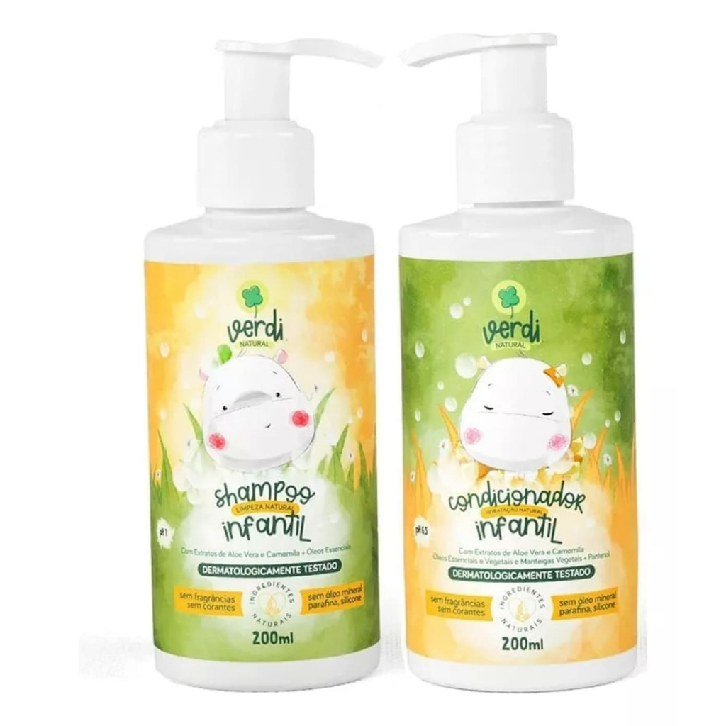 Kit Shampoo + Condicionador Vegano Verdi Natural Aloe Vera
