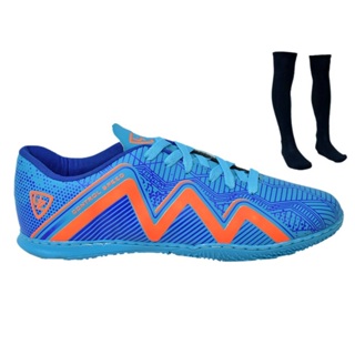 Chuteira Futsal Salão Quadra Nova 1000 Adulto Infantil Confortável Solado Costurado Meião Uzze em Oferta na Shopee