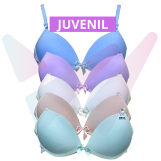 Kit 3 Sutiã Com Bojo Menina Moça Soutien Juvenil Liso Adolescente Lingerie